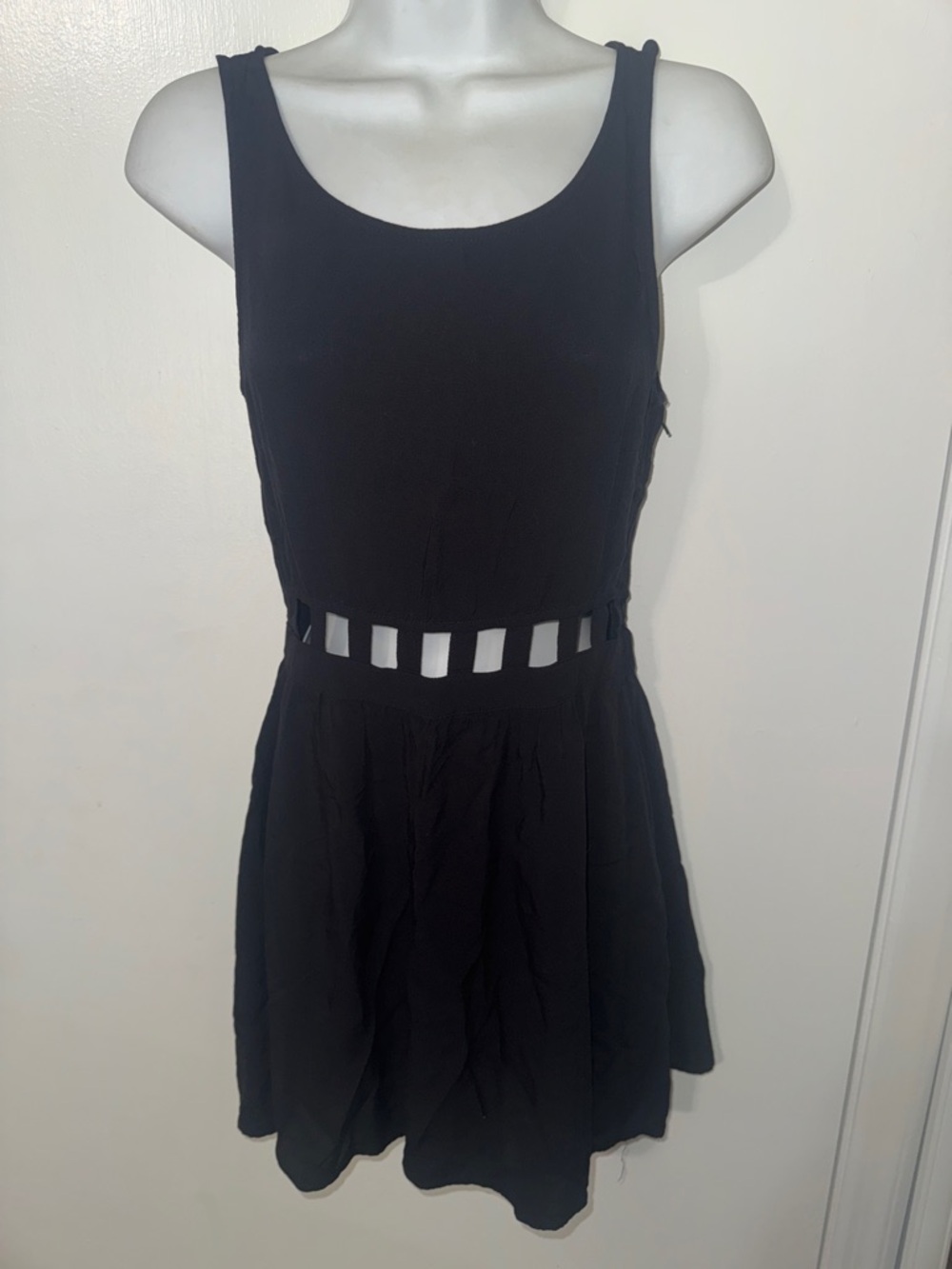 H&M black sleeveless mini dress